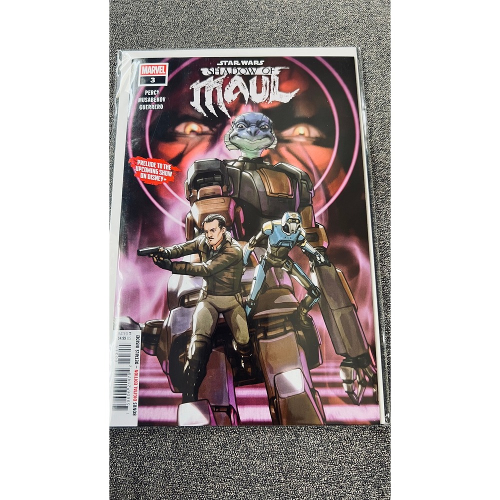 Marvel Star Wars Shadow of Maul 3 Comic Book Prelude to Disney+